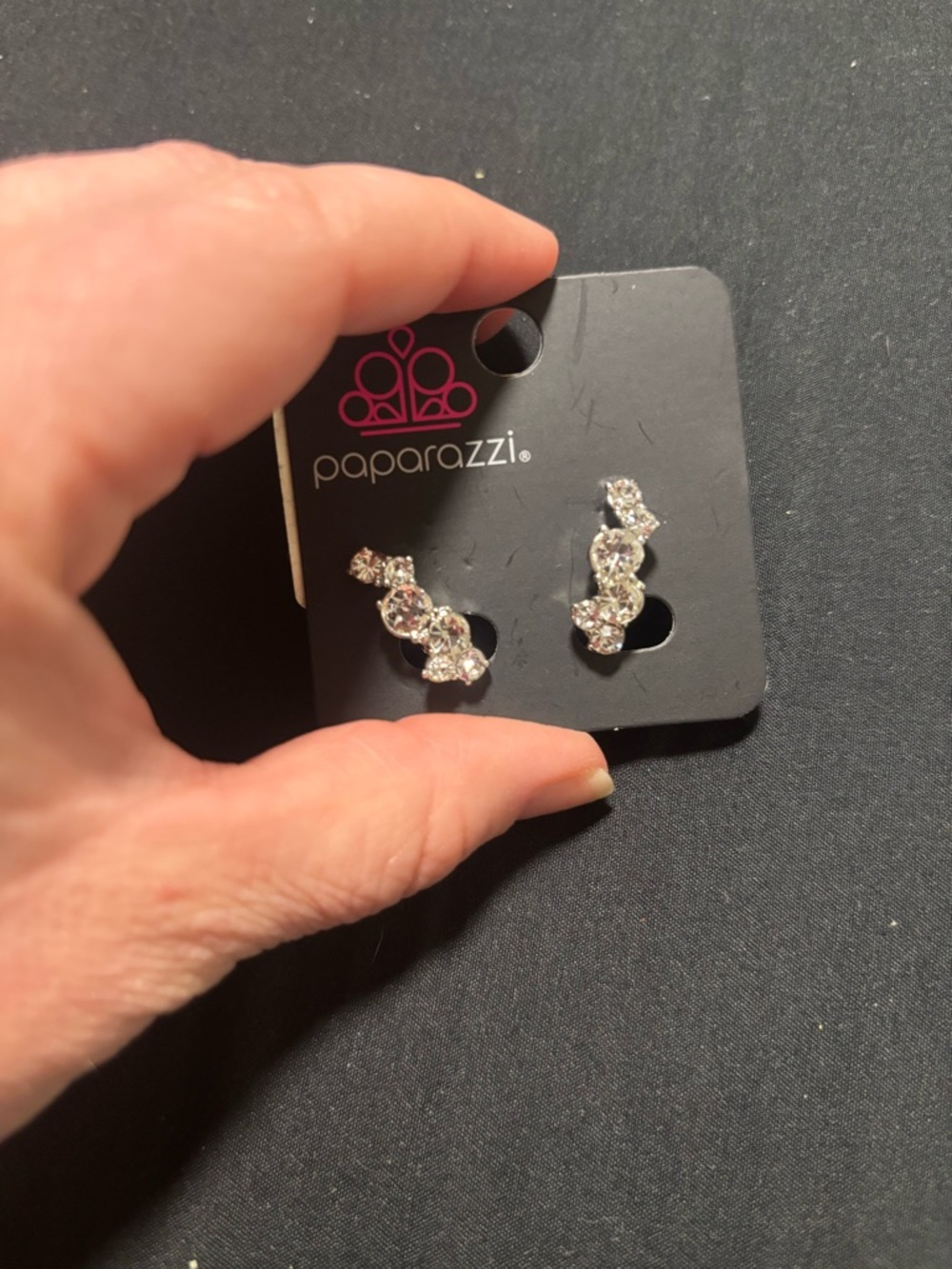 Paparazzi Silver Clip-On Earrings with Yellow Accent